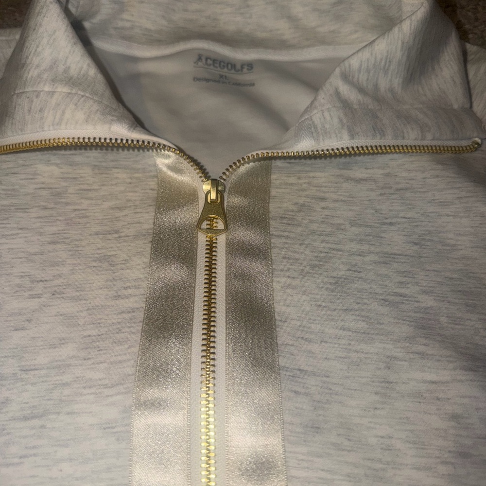 Cozy Cream Full-Zip Golf Jacket - Picture 10 of 10